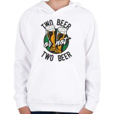PRINTFASHION TWO beer  - Gyerek kapucnis pulóver - Fehér gyerek pulóver, kardigán
