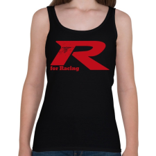PRINTFASHION Type R for Racing - Női atléta - Fekete női trikó