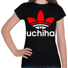 PRINTFASHION Uchiha (Adidas logo) - Női póló - Fekete női póló