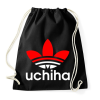 PRINTFASHION Uchiha (Adidas logo) - Sportzsák, Tornazsák - Fekete