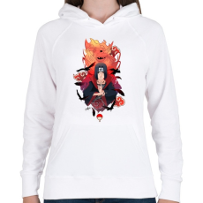 PRINTFASHION Uchiha Itachi - Női kapucnis pulóver - Fehér