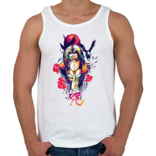 PRINTFASHION uchiha itachii - Férfi atléta - Fehér atléta, trikó