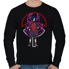 PRINTFASHION Uchiha Madara - Férfi pulóver - Fekete