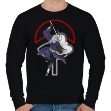 PRINTFASHION Uchiha Obito - Férfi pulóver - Fekete férfi pulóver, kardigán