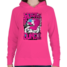 PRINTFASHION Üdv a dzsungelben  - Női kapucnis pulóver - Fukszia női pulóver, kardigán