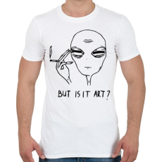 PRINTFASHION Ufo art - Férfi póló - Fehér