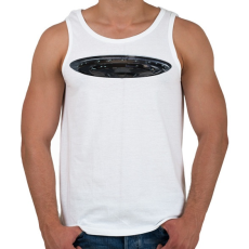 PRINTFASHION Ufo - Férfi atléta - Fehér