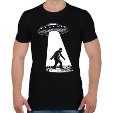 PRINTFASHION UFO-s Nagyláb - Férfi póló - Fekete férfi póló