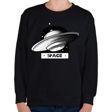 PRINTFASHION UFO SPACE - Gyerek pulóver - Fekete gyerek pulóver, kardigán
