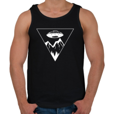 PRINTFASHION Ufo Triangle - Férfi atléta - Fekete atléta, trikó