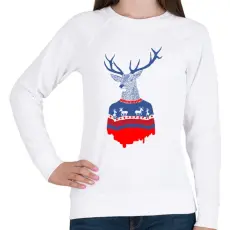 PRINTFASHION Ugly winter pulover - Női pulóver - Fehér