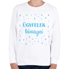 PRINTFASHION Ügyfelek könnyei - Bögre - Gyerek pulóver - Fehér gyerek pulóver, kardigán