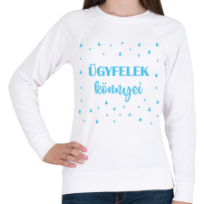 PRINTFASHION Ügyfelek könnyei - Bögre - Női pulóver - Fehér női pulóver, kardigán