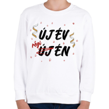 PRINTFASHION Új év, régi én - Gyerek pulóver - Fehér gyerek pulóver, kardigán