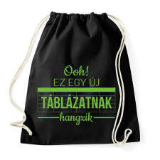 PRINTFASHION Új táblázatnak hangzik - Sportzsák, Tornazsák - Fekete tornazsák