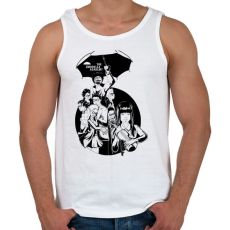 PRINTFASHION Umbrella Academy - Férfi atléta - Fehér