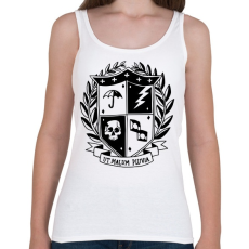PRINTFASHION Umbrella academy shield - Női atléta - Fehér