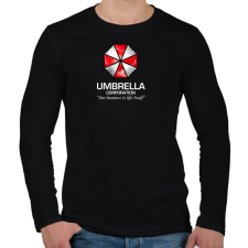 PRINTFASHION Umbrella Corp. - Férfi hosszú ujjú póló - Fekete férfi póló