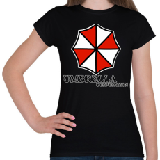 PRINTFASHION Umbrella corp  - Női póló - Fekete
