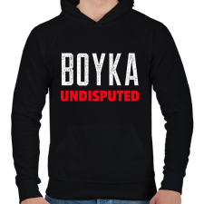 PRINTFASHION UNDISPUTED 2 - Férfi kapucnis pulóver - Fekete férfi pulóver, kardigán