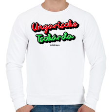 PRINTFASHION UNGARISCHE TSCHÁRDA ORIGINAL - Férfi pulóver - Fehér