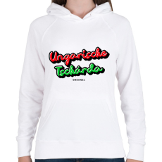 PRINTFASHION UNGARISCHE TSCHÁRDA ORIGINAL - Női kapucnis pulóver - Fehér