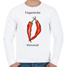PRINTFASHION Ungarische Wirtschaft - Férfi pulóver - Fehér férfi pulóver, kardigán