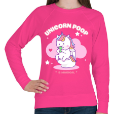 PRINTFASHION UNICORN POOP - Női pulóver - Fukszia női pulóver, kardigán