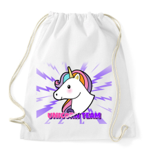 PRINTFASHION UNICORN TEAM - Sportzsák, Tornazsák - Fehér tornazsák