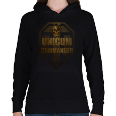 PRINTFASHION UNICUM COMMANDER - Női kapucnis pulóver - Fekete