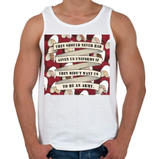 PRINTFASHION Uniform - Férfi atléta - Fehér