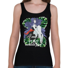 PRINTFASHION Unikorn Girl - Női atléta - Fekete