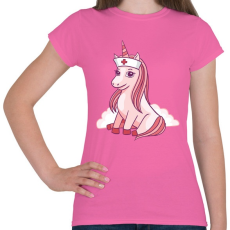 PRINTFASHION Unikornis ápoló - Női póló - Rózsaszín