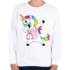 PRINTFASHION Unikornis doktor - Gyerek pulóver - Fehér