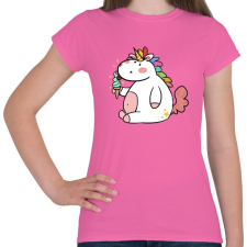 PRINTFASHION Unikornis fagyival - Női póló - Rózsaszín női póló