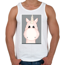 PRINTFASHION Unikornis - Férfi atléta - Fehér atléta, trikó