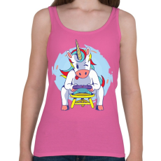 PRINTFASHION Unikornis gamer - Női atléta - Rózsaszín