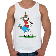 PRINTFASHION Unikornis golf - Férfi atléta - Fehér atléta, trikó