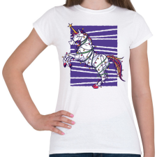 PRINTFASHION Unikornis karácsony - Női póló - Fehér női póló