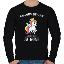 PRINTFASHION Unikornis királynők augusztusban születnek - Férfi pulóver - Fekete férfi pulóver, kardigán