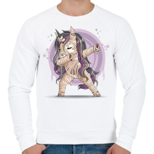 PRINTFASHION Unikornis múmia - Férfi pulóver - Fehér férfi pulóver, kardigán