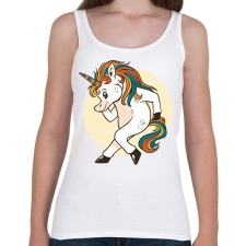 PRINTFASHION Unikornis - Női atléta - Fehér női trikó