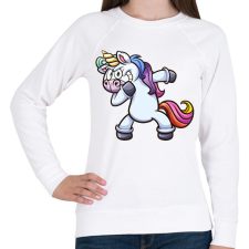 PRINTFASHION Unikornis  - Női pulóver - Fehér női pulóver, kardigán