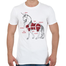 PRINTFASHION Unikornis részei - Férfi póló - Fehér férfi póló