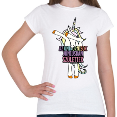 PRINTFASHION Unikornis szülinap június - Női póló - Fehér