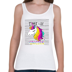 PRINTFASHION Unikornisok ideje - Női atléta - Fehér