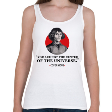 PRINTFASHION Universe - Copernicus - Női atléta - Fehér női trikó