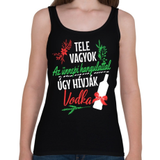 PRINTFASHION Ünnepi hangulat - Női atléta - Fekete