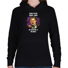 PRINTFASHION Ünnepi pálinka - Női kapucnis pulóver - Fekete