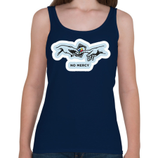 PRINTFASHION UNO No Mercy - Női atléta - Sötétkék női trikó